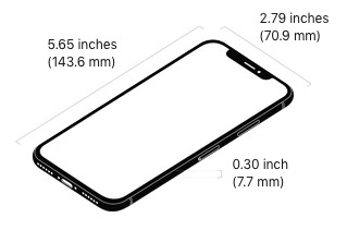 iPhone X size / Photo: Apple
